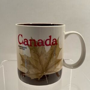 Starbucks Canada Collector Series 2011 Coffee Mug Maple Leaf, Rocky Mountains